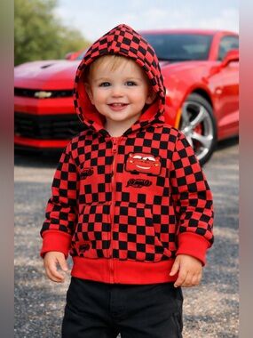 Disney Baby Cars zip up hoodie 3-6 M